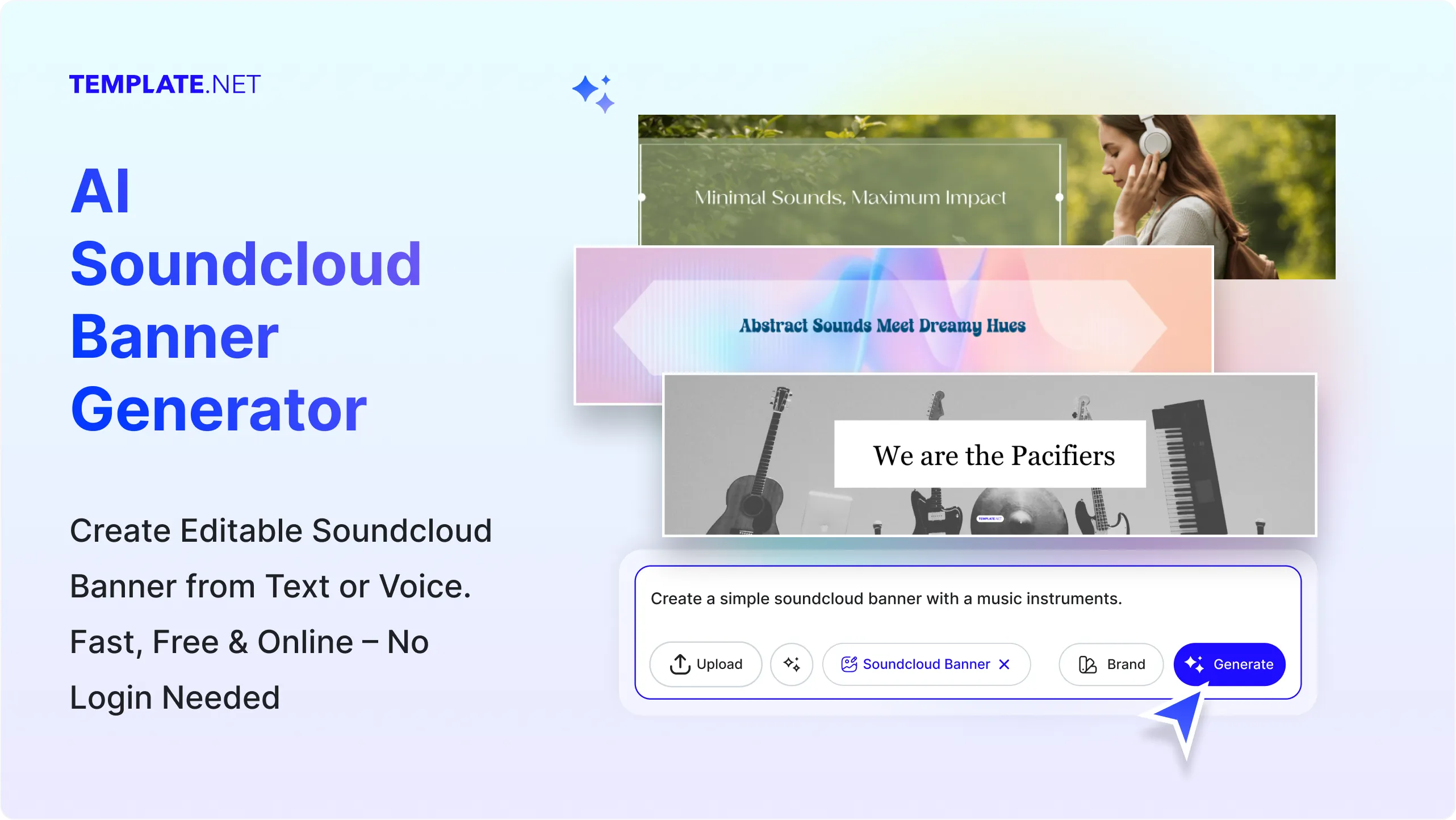 Free AI SoundCloud Banner Generator, SoundCloud Banner Maker Tool [ No Signup ]